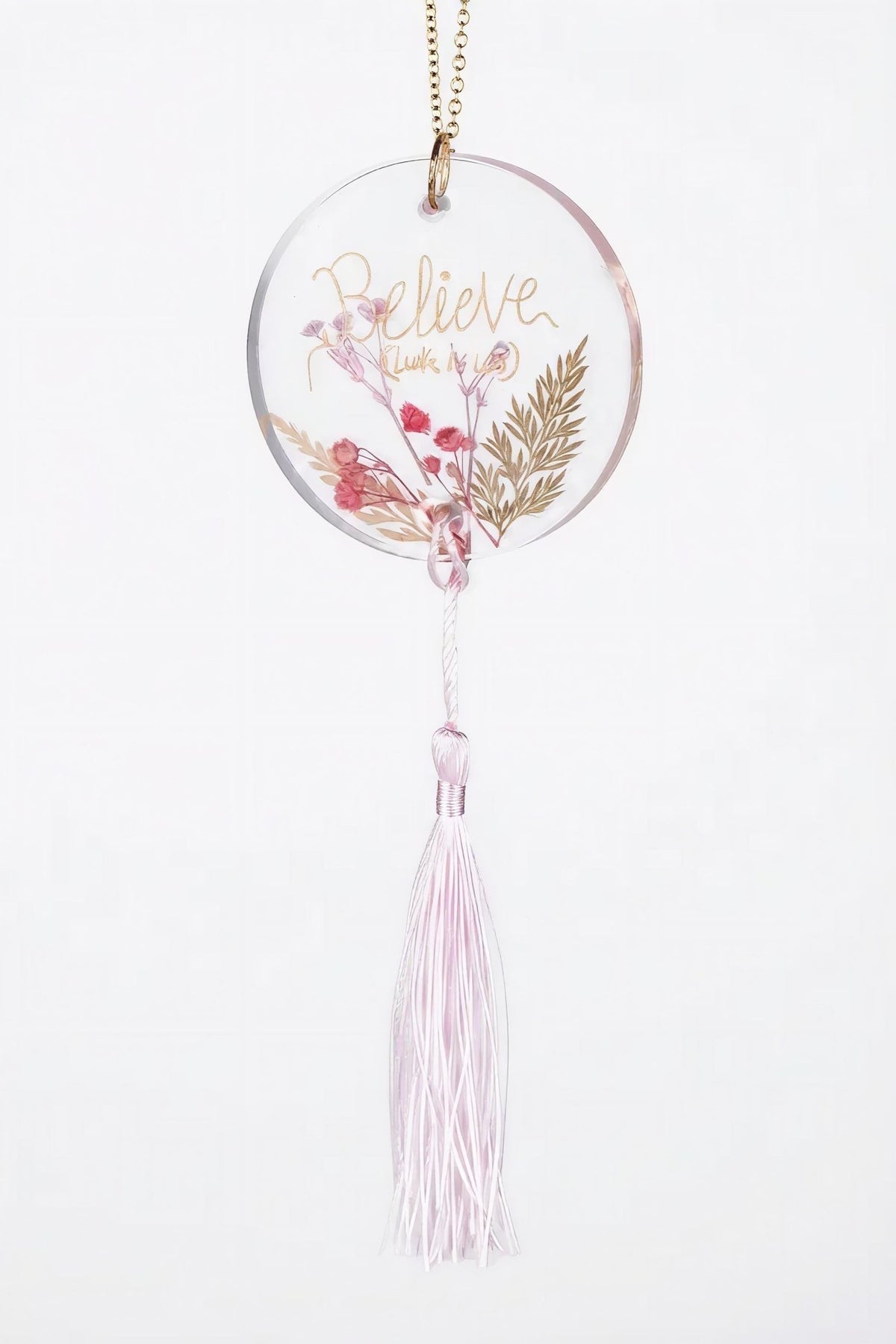 Personalised genuine dried flowers car ornaments - car pendants - Vibrant Joy