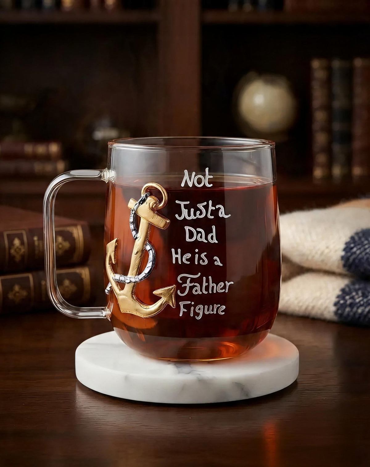 personalised hand-painted double walled glass mug. - mugs - Vibrant Joy